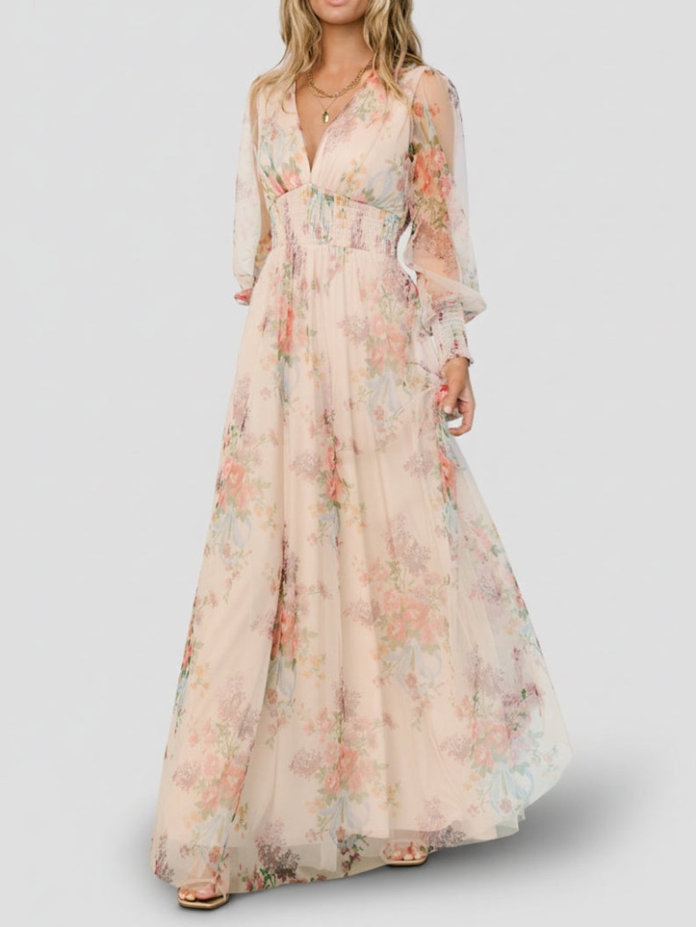 Baltic Born Layla Tulle Maxi Dress | Romantic Floral Size XLXL